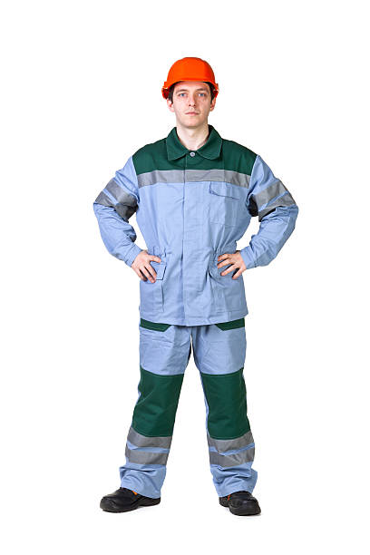 istock Isolated picture of a young construction worker 153988174