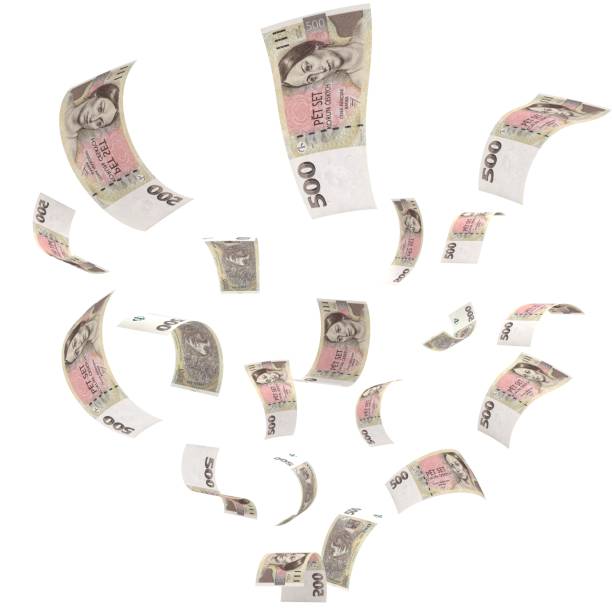 istock Czech koruna falling money finance crisis 1539889307