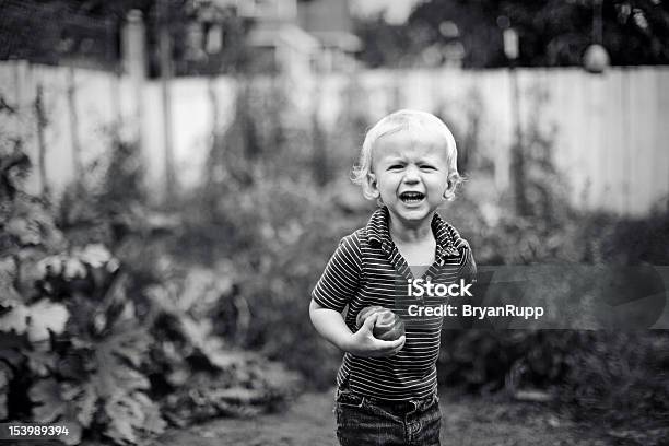 Bonito Rapaz Mantém Fresco Produzir E Rir - Fotografias de stock e mais imagens de Ao Ar Livre - Ao Ar Livre, Braço Humano, Crescimento