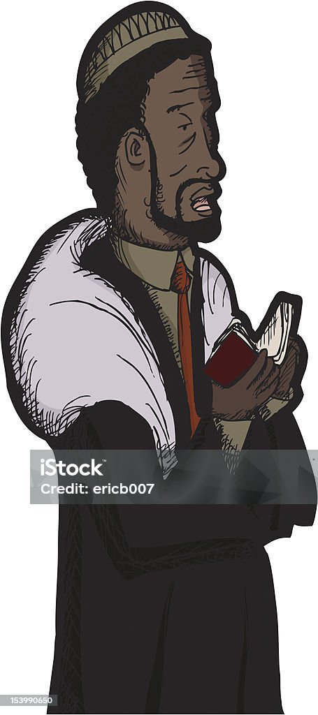 Mlk Rabbis Colorized Black Rabbi Praying Stock Illustration - Download Image Now - Black ...