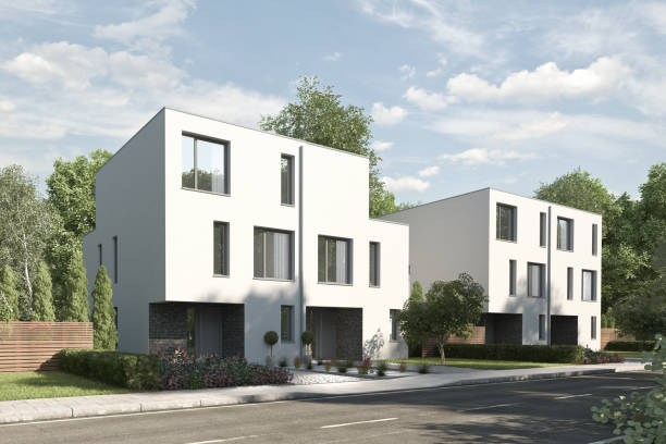 istock Modern duplex houses during the day 1539961934