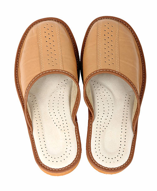 istock pair of brown slippers 153998855