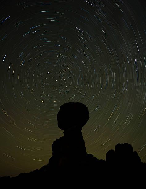 istock Star Trails in the Desert 153999426