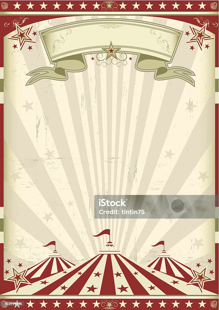 Vintage circus - arte vectorial de Circo libre de derechos