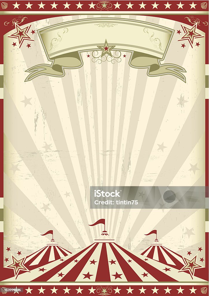 Vintage circus - arte vettoriale royalty-free di Circo