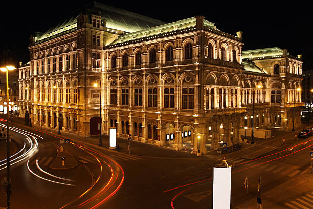 istock Opera house at night in Vienna, Austria 154001082