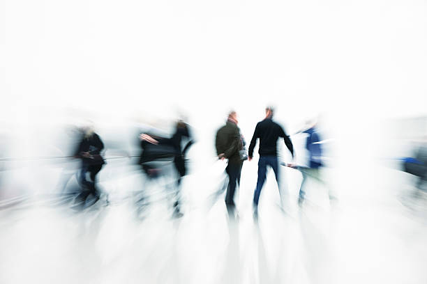 istock Abstract Motion Blur of Rushing People 154002909