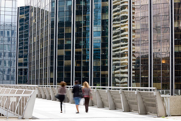 istock Three Women Walking in Financial District 154003168