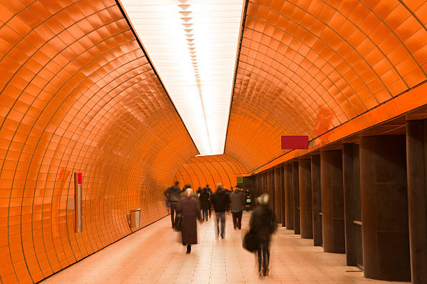 istock Rush Hour at Undeground Station, Motion Blur 154003411