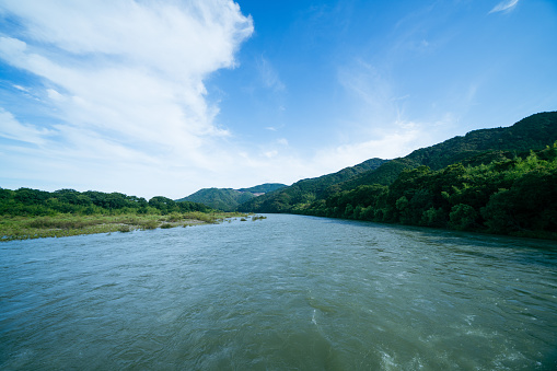 Shimanto river subsidence bridge