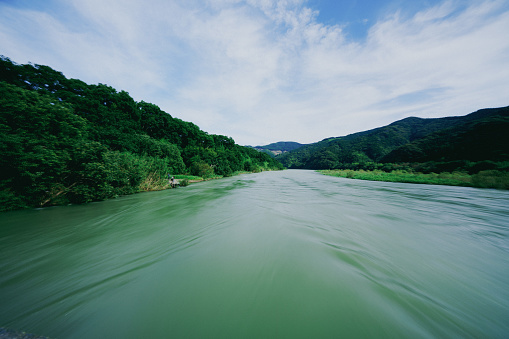 Shimanto river subsidence bridge