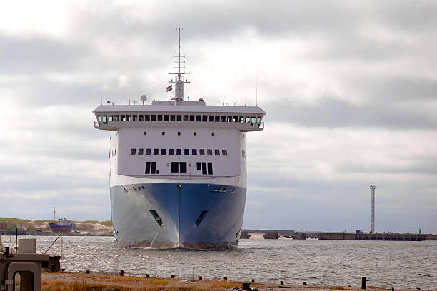 istock ferry entering into a port 154005290