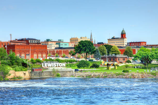 Lewiston, Maine - fotografia de stock