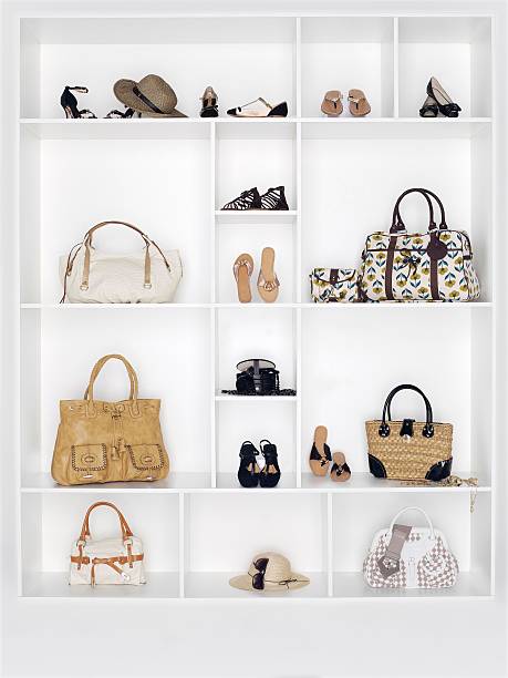 istock Shelves filled with women's accessories 154006727