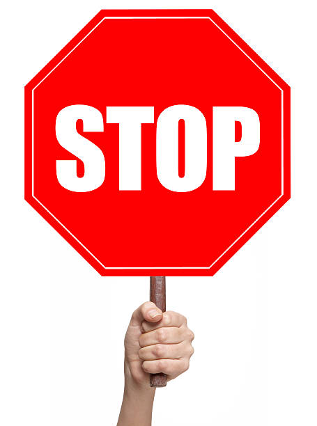 stop sign stock photo