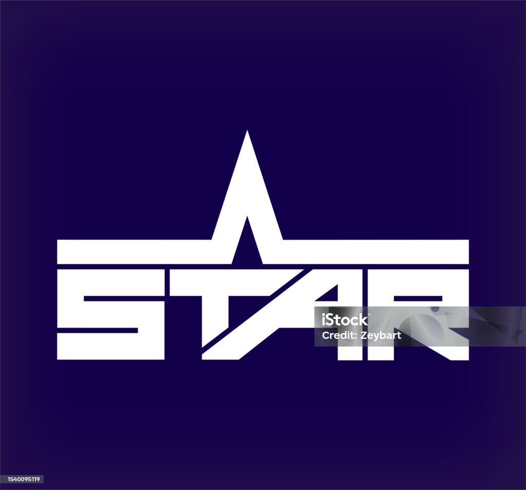 Stir Lettering Creative Star Lettering Design Stock Illustration - Download Image Now ...