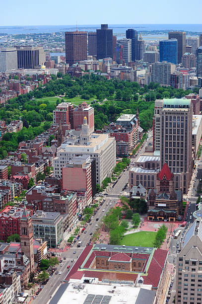 istock Boston Street aerial view 154013704