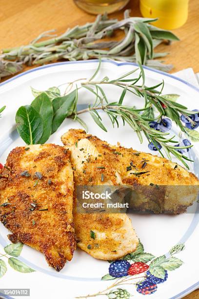 Marinated Chicken With Herbs Stock Photo - Download Image Now - Barbecue - Meal, Breaded, Chicken Breast