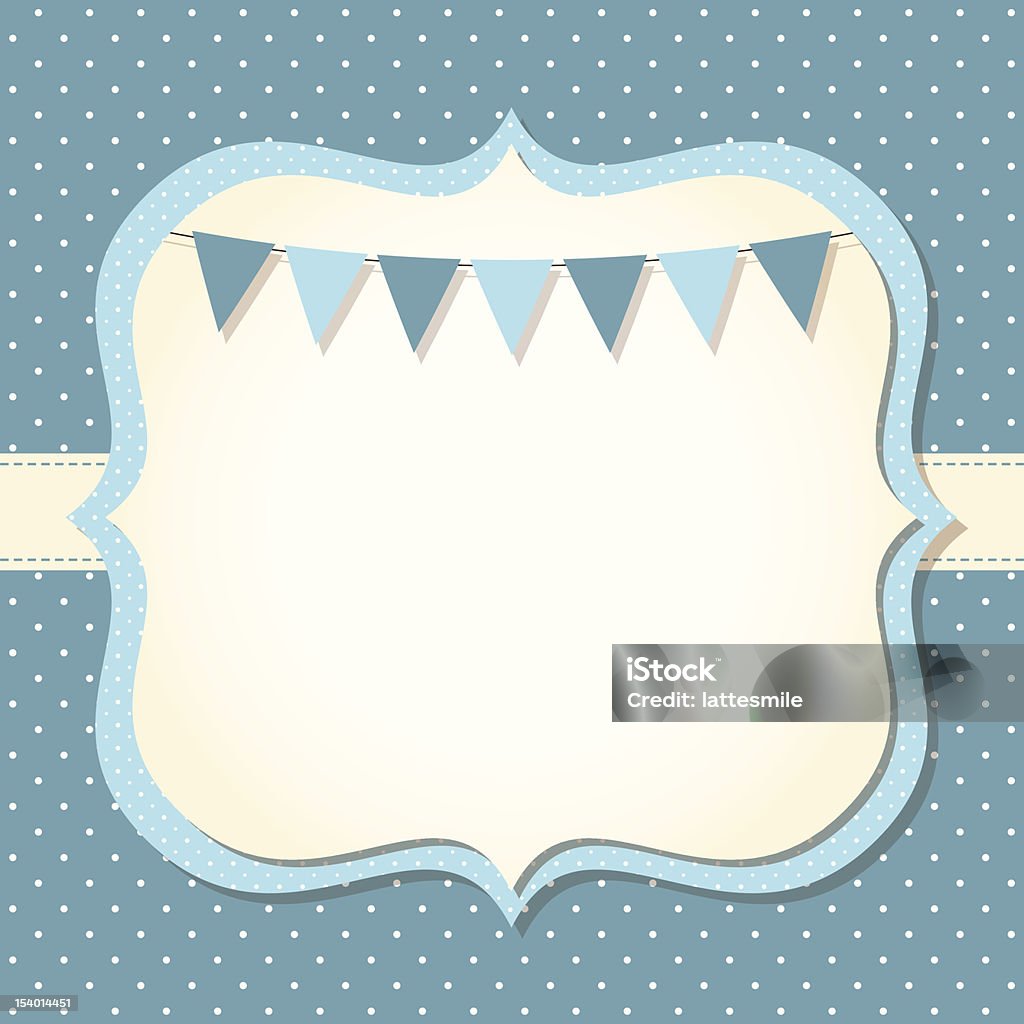 Baby boy arrival or shower card Baby boy arrival or shower card,  Baby Shower stock vector