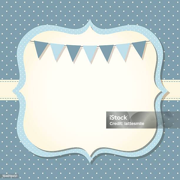 Baby Boy Arrival Or Shower Card Stock Illustration - Download Image Now - Baby Shower, Border - Frame, Baby Boys