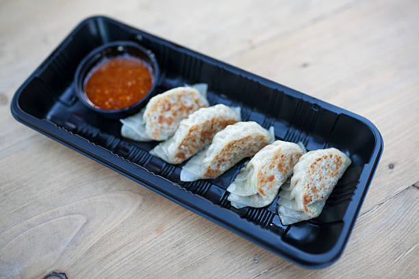 dumplins Gyoza, japońskim stylu – zdjęcie