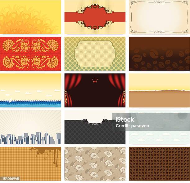 Set Art Backgrounds Stock Illustration - Download Image Now - Art, Art And Craft, Baroque Style