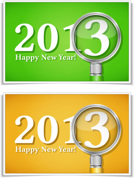 illustrazioni stock, clip art, cartoni animati e icone di tendenza di felice anno nuovo banner - 2013 2012 green year