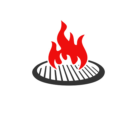 Barbecue and grill label. BBQ emblem and badge vector design and illustration.