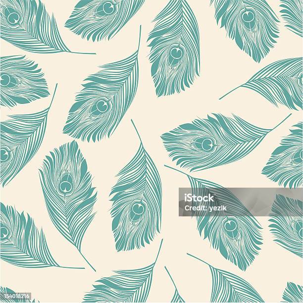 View Of Peacock Pattern On White Background Stock Illustration - Download Image Now - Peacock Feather, Vector, Peacock