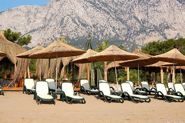 istock Beach at Mediterranean Sea, Antalya, Turkey 154018516