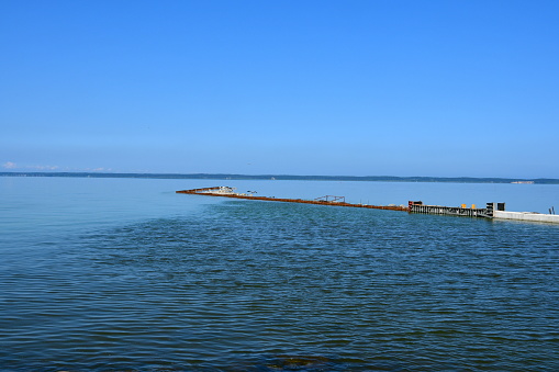A View Of A Small Wave Breaking System Made Out Of Metal Poles And tubular-steel-pole-at-best-price-in-india