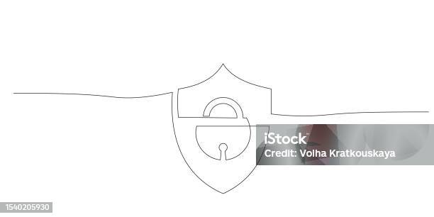 Using Protection Drawing Shield With Padlock For Protection In Continuous Single Line Drawing ...