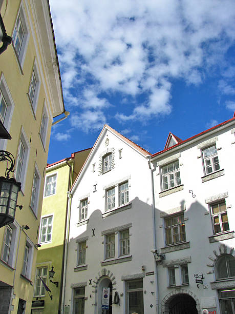 istock Old buildings in Tallinn 154021873