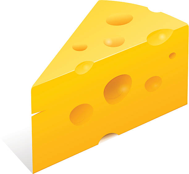 치즈 일러스트 - cheese swiss cheese portion vector stock illustrations