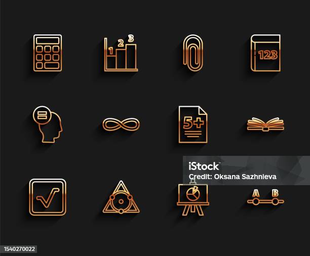 Set Line Open Book Chalkboard Triangle Math Xyz Coordinate System Test Set line open book chalkboard triangle math xyz coordinate system test