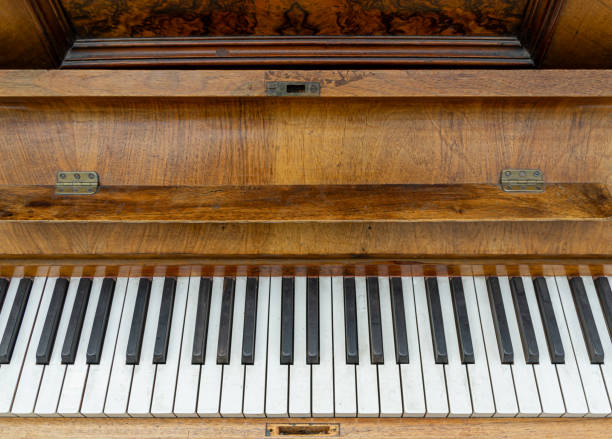 istock Close up of piano keys 1540291208