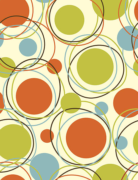 眼窩-シームレスなパターン - wallpaper pattern wallpaper 1950s style ornate点のイラスト素材／クリップアート素材／マンガ素材／アイコン素材