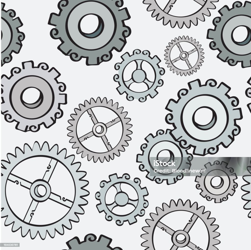 Good Gear Patterns Various Gears Pattern Stock Illustration - Download Image Now ...