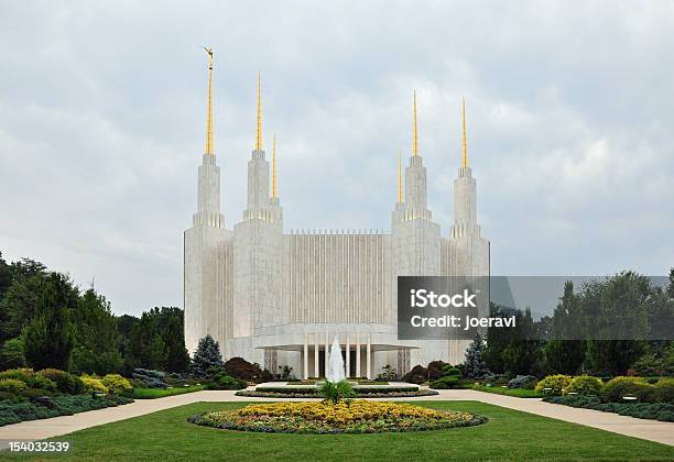 Washington Dc Mormon Temple Stock Photo - Download Image Now - Temple - Building, Mormonism, Washington DC