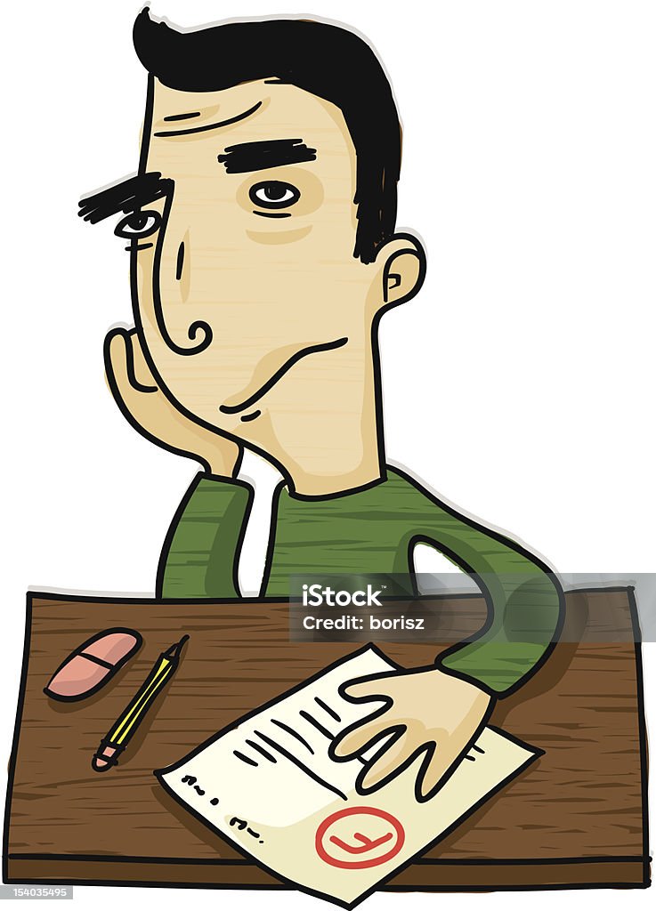 Bad Student Stock Illustration - Download Image Now - Careless, Cartoon,  Classroom - iStock