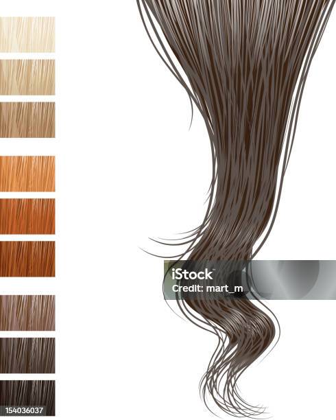 Włosy Blokada - Stockowe grafiki wektorowe i więcej obrazów Pukiel włosów - Pukiel włosów, Ludzkie włosy, Blond włosy