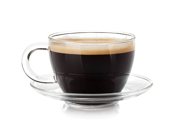 istock Espresso coffee in glass cup 154036510