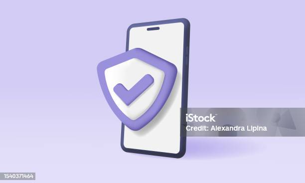 3d Smartphone Mobile Network Protection Secure Internet Connection ...