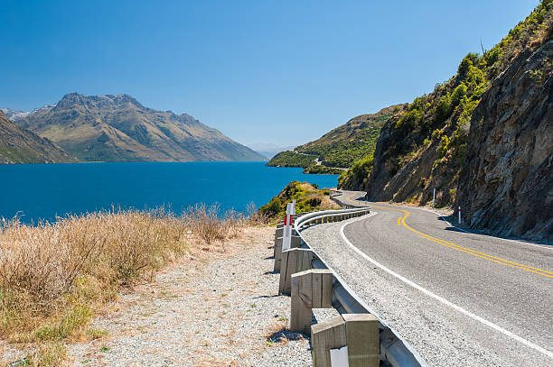 istock Winding Road and Turquoise Lake 154037869