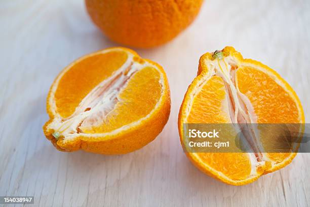 Fresh Orange Halves Stock Photo - Download Image Now - Citrus Fruit, Food, Fruit