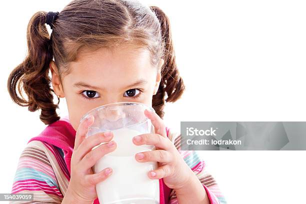 Child Drinking Milk Stock Photo - Download Image Now - Milk, Child, Drinking