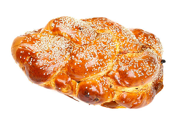 Sweet sabbath challah Sweet sabbath challah isolated on white background judiaca stock pictures, royalty-free photos & images