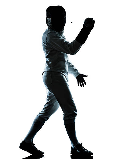 istock man fencing silhouette 154039577