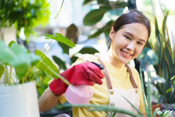 istock Woman planting a tree. 1540400968