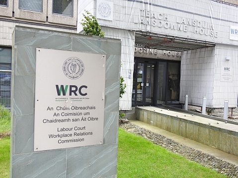 7th July 2023, Dublin Ireland. The office of The Labour Court Workplace Relations Commission or WRC in Lansdowne House, Lansdowne Rd, Ballsbridge, Dublin 4.